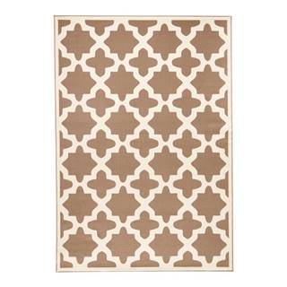 Hnedo-béžový koberec Zala Living Noble, 140 × 200 cm