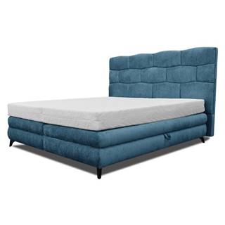 Sconto Čalúnená posteľ PLAVA modrá, 140x200 cm, značky Sconto