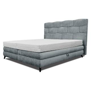 Čalúnená posteľ PLAVA sivá, 160x200 cm