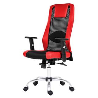 Sconto Kancelárska stolička HARDING čierna/červená, značky Sconto