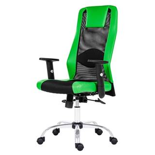 Kancelárska stolička HARDING čierna/zelená