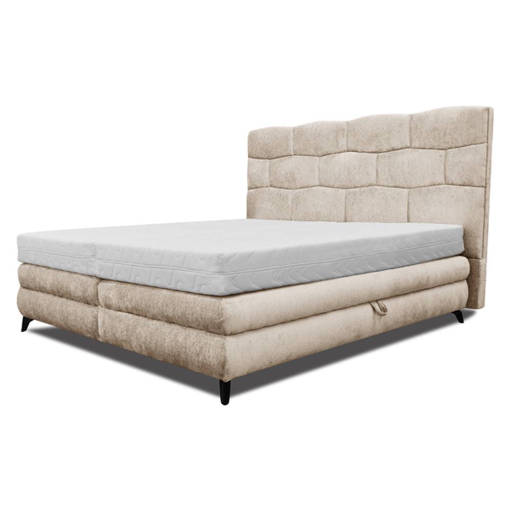 Sconto Čalúnená posteľ PLAVA béžová, 160x200 cm, značky Sconto