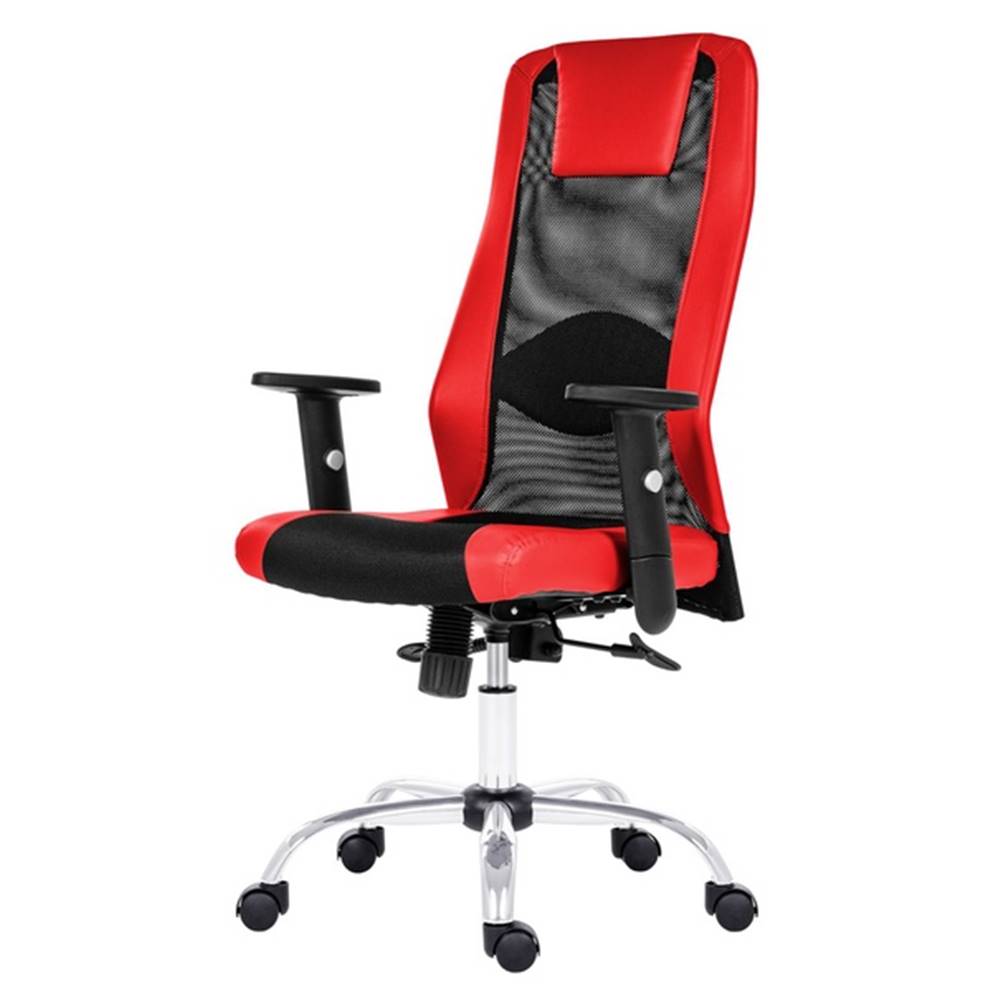 Sconto Kancelárska stolička HARDING čierna/červená, značky Sconto