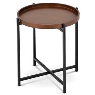 Odkladací stolík RINOLA drevo/kov