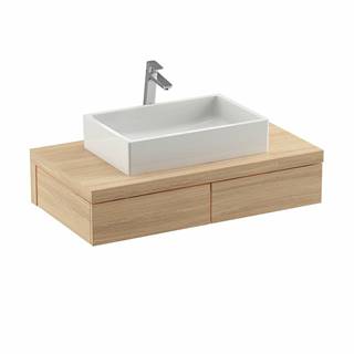 Kúpeľňová skrinka pod umývadlo Ravak Formy 100x55 cm dub