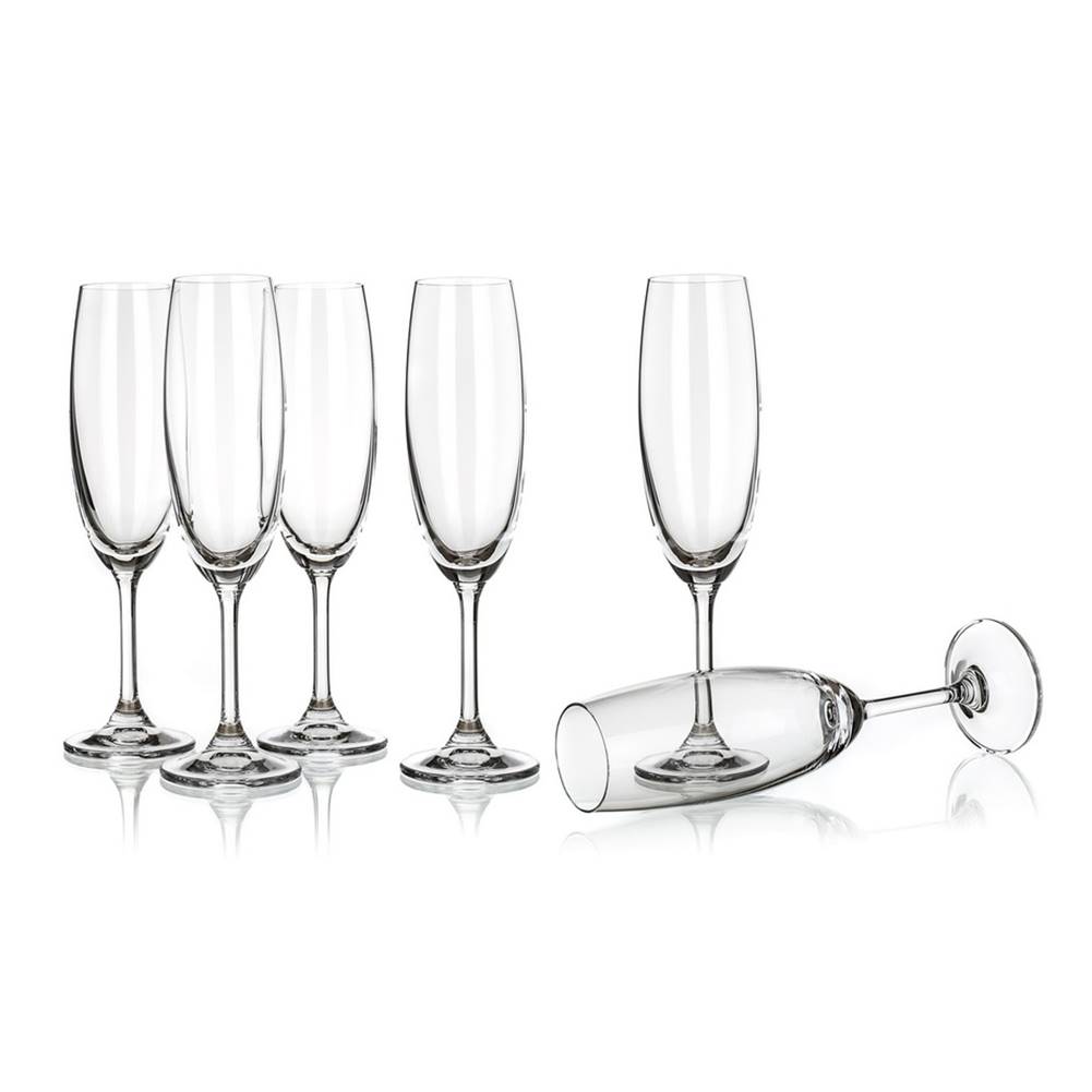 Banquet  Crystal Leona flauta poháre na šampanské 210ml, 6ks, značky Banquet