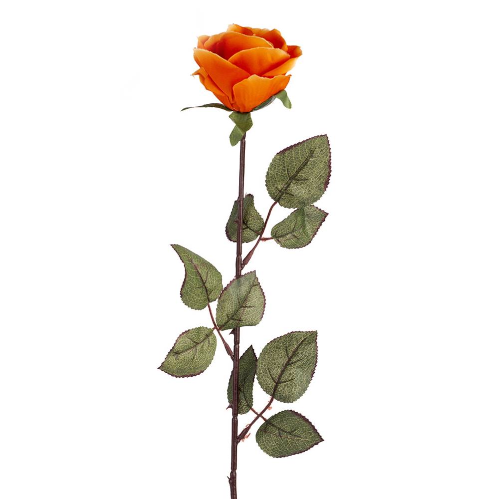 Sapho Umelá kvetina Ruža veľkokvetýá 72 cm, oranžová, značky Sapho