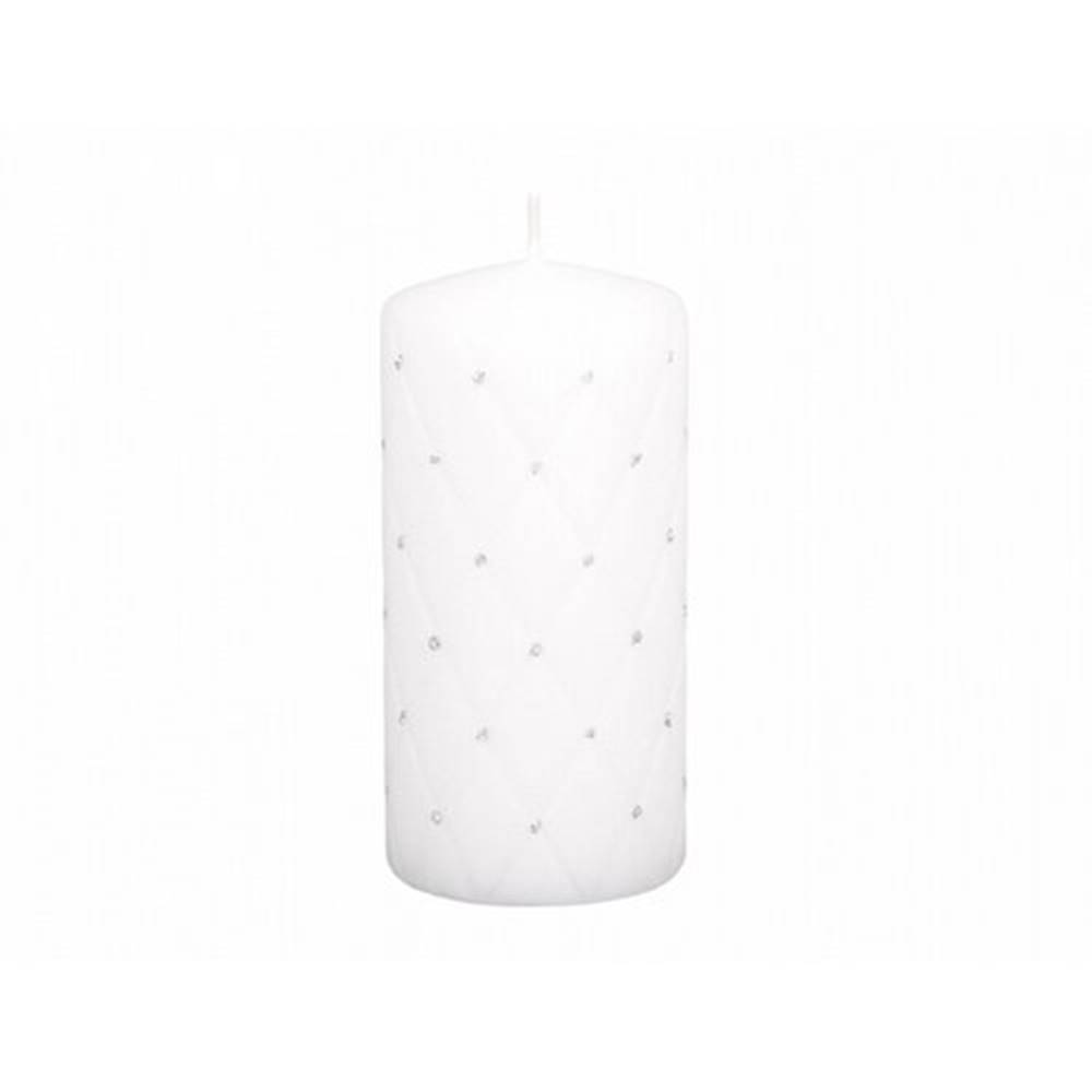 Bellatex Dekoratívna sviečka Florencia biela, 14 cm, značky Bellatex