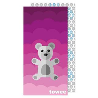 Towee  Rýchloschnúca osuška Teddy Bear ružová, 70 x 140 cm, značky Towee