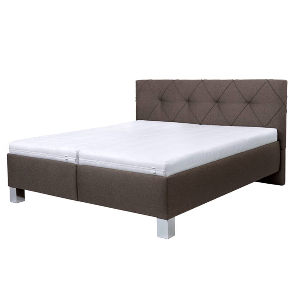 Sconto Čalúnená posteľ AFRODITE hnedá, 160x200 cm, značky Sconto