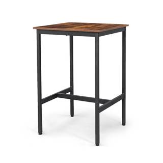 Barový stôl LEKSA VI hnedá/čierna