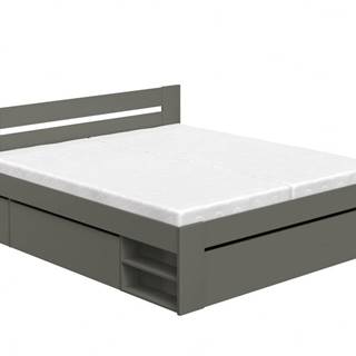 Manželská posteľ 180 cm REA KIRA | šedá