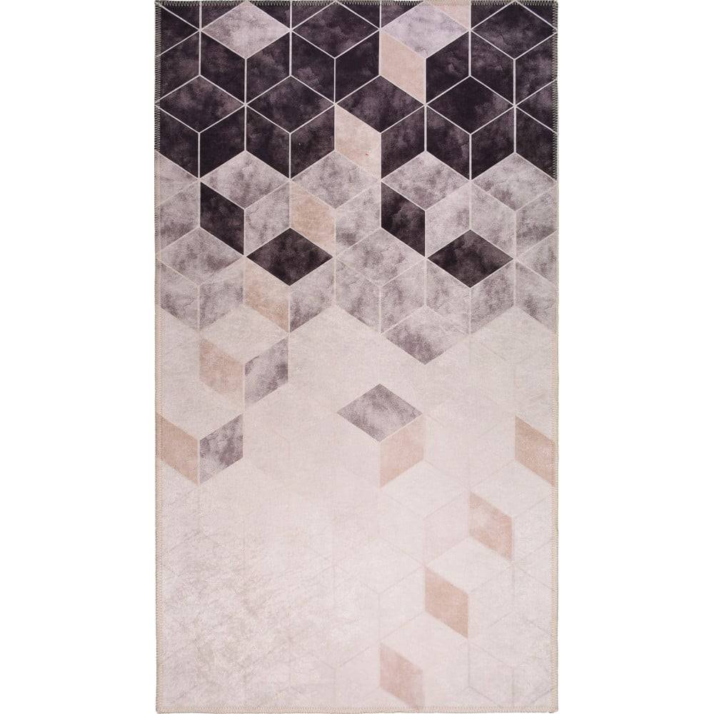 Vitaus Sivo-krémový prateľný koberec 180x120 cm - , značky Vitaus