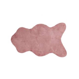 Ružová umelá kožušina Tiseco Home Studio Rabbit, 60 × 90 cm