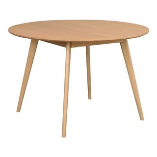 Rowico Okrúhly jedálenský stôl s doskou v dubovom dekore 115x115 cm Yumi - , značky Rowico