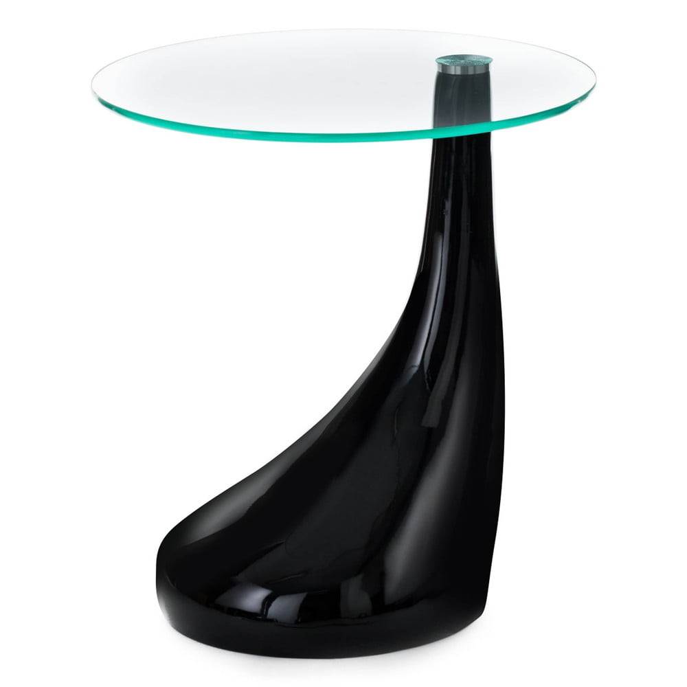 Tomasucci Okrúhly odkladací stolík so sklenenou doskou ø 45 cm Pop - , značky Tomasucci