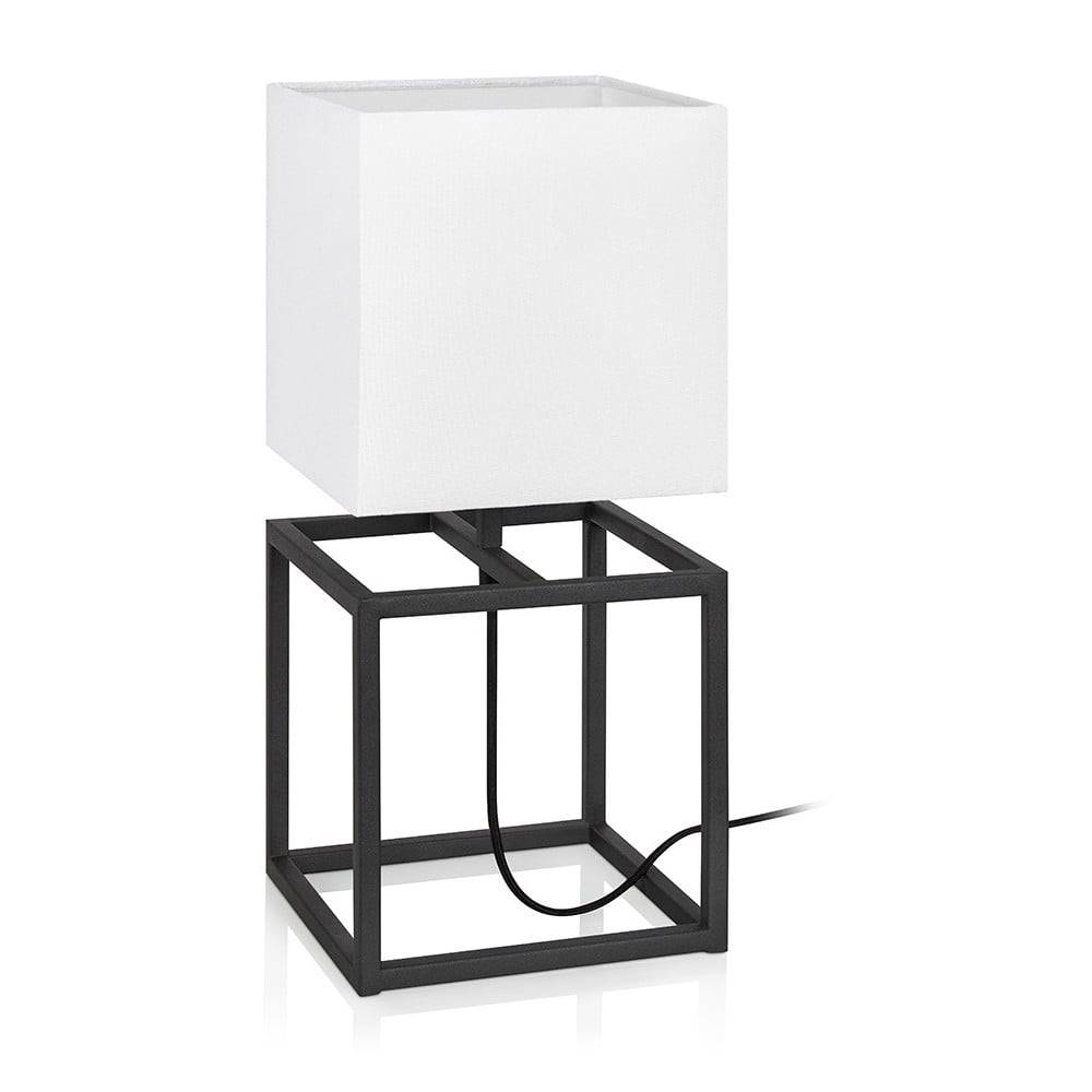 Markslöjd Čierno-biela stolová lampa  Cube, 20 x 20 cm, značky Markslöjd