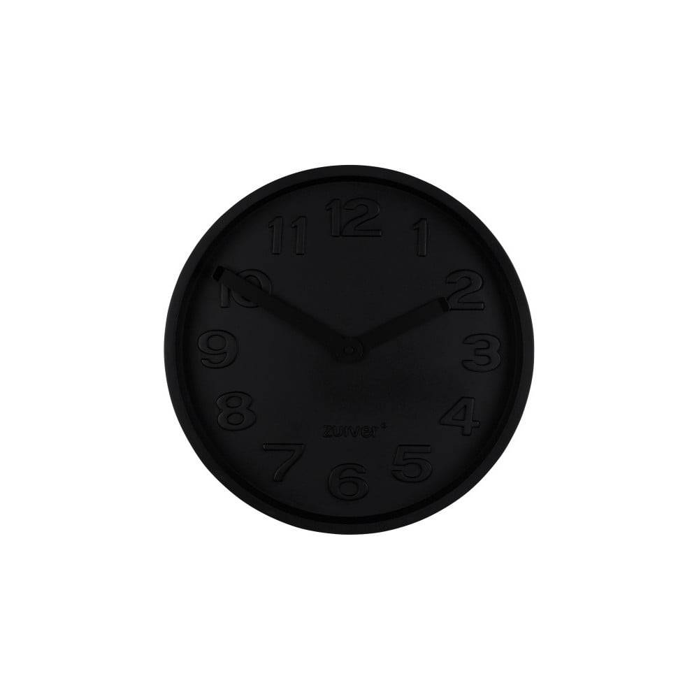 Zuiver Čierne betónové nástenné hodiny s čiernymi ručičkami  Concrete, značky Zuiver
