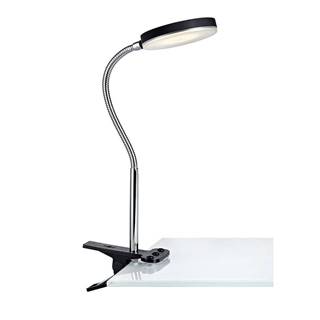Čierna stolová LED lampa so štipcom Markslöjd Flex