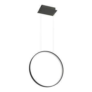 Čierne LED závesné svietidlo 55x16 cm Tim - Nice Lamps