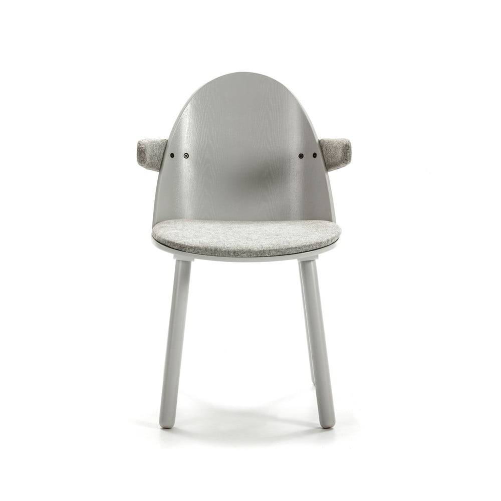 Teulat Sivá stolička s rúčkami  Uma, značky Teulat