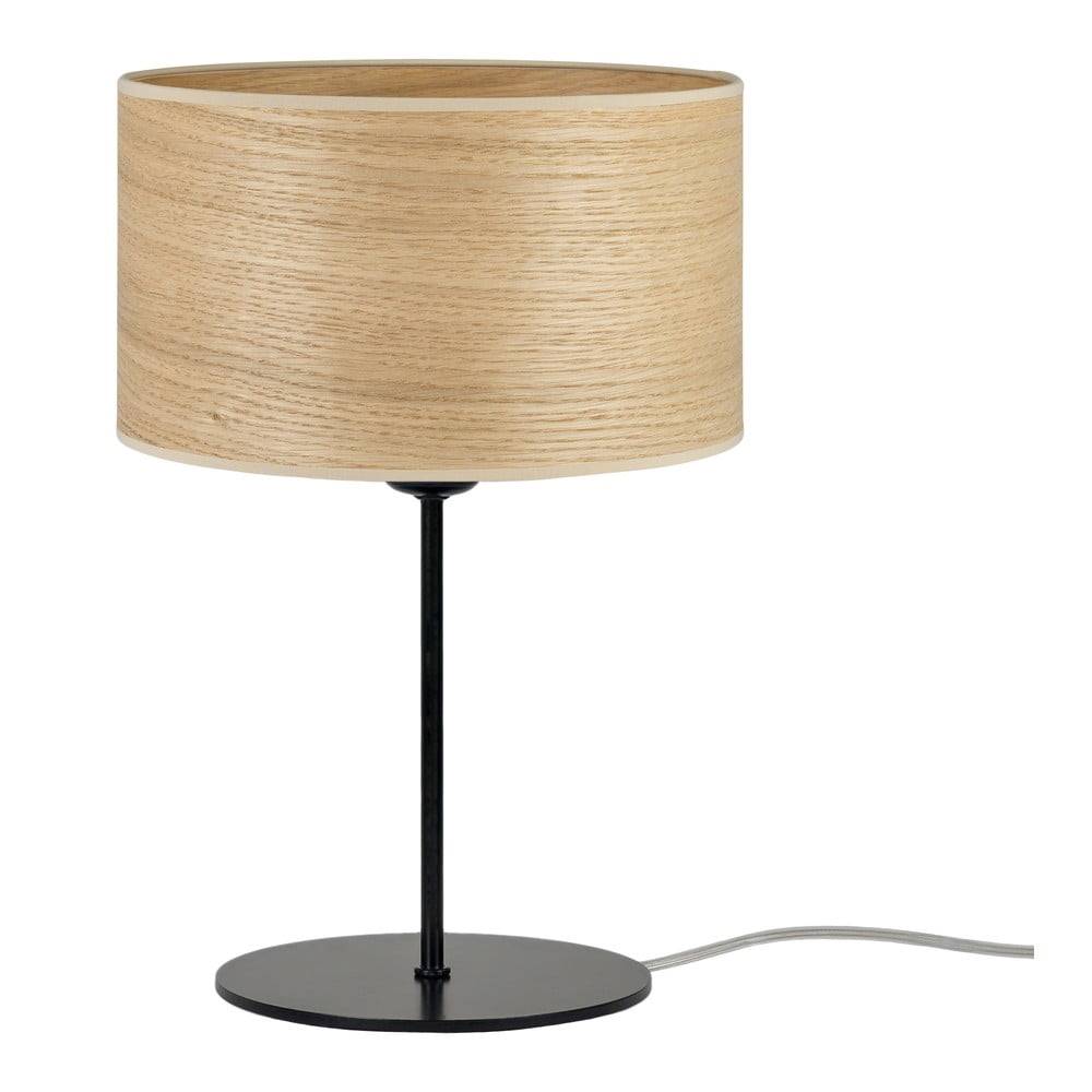 Sotto Luce Béžová stolová lampa z prírodnej dyhy  Tsuru S, ⌀ 25 cm, značky Sotto Luce