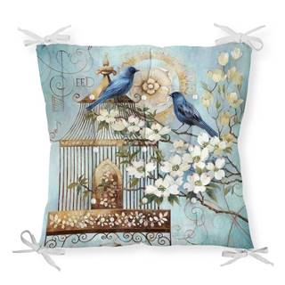 Sedák na stoličku Minimalist Cushion Covers Blue Birds, 40 x 40 cm