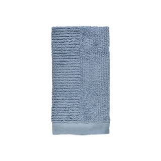 Modrý uterák zo 100% bavlny Zone Classic Blue Fog, 50 × 100 cm