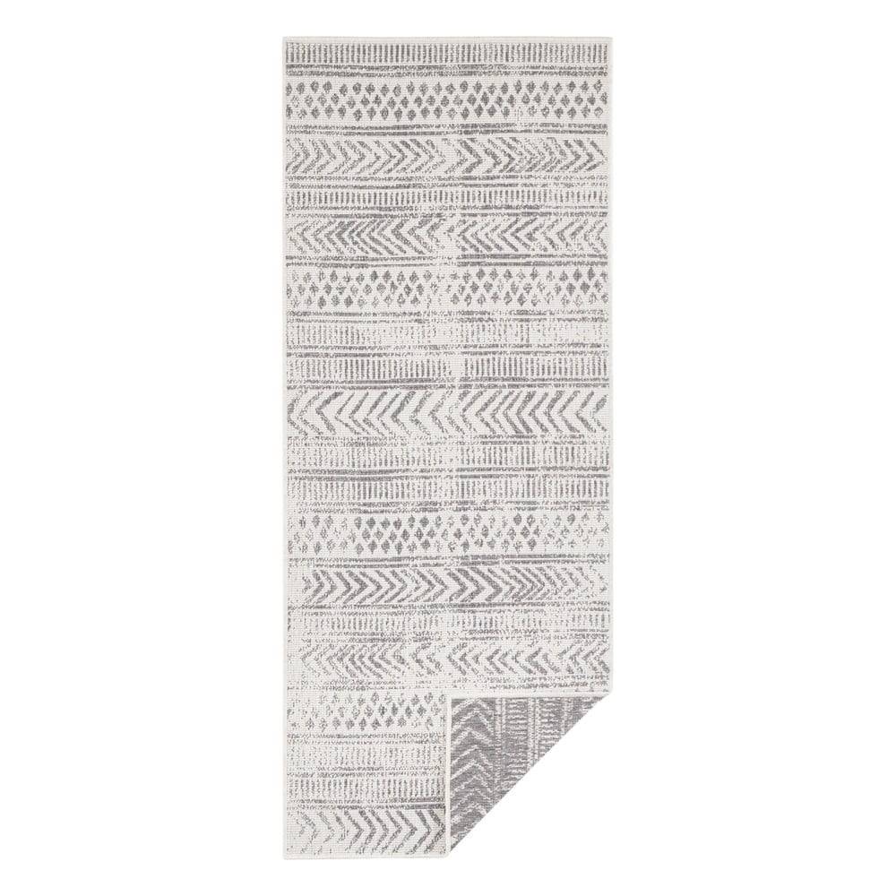 NORTHRUGS Sivo-krémový vonkajší koberec  Biri, 80 x 250 cm, značky NORTHRUGS