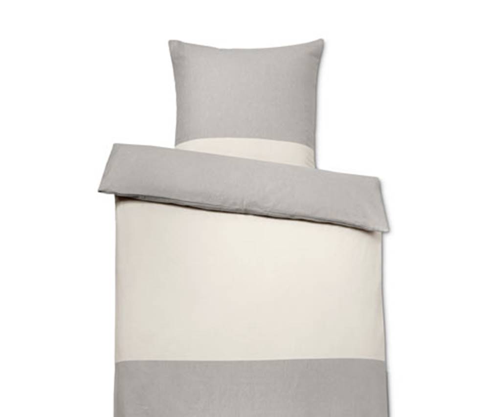 Tchibo Flanelová posteľná bielizeň, sivá, štandardná veľkosť, značky Tchibo