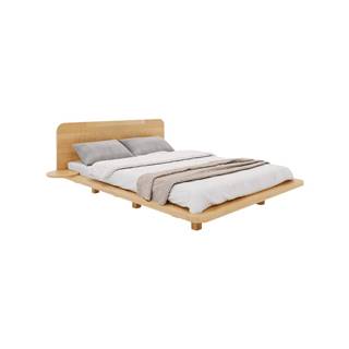 Dvojlôžková posteľ z bukového dreva 160x200 cm v prírodnej farbe Japandic - Skandica
