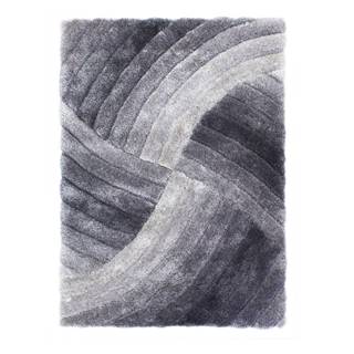 Flair Rugs Sivý koberec  Furrow, 120 x 170 cm, značky Flair Rugs