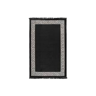 Béžovo-čierny obojstranný koberec Justed, 80 × 150 cm