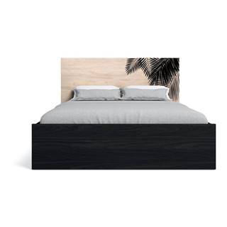 Čierna dvojlôžková posteľ s úložným priestorom 160x200 cm Bali - Marckeric