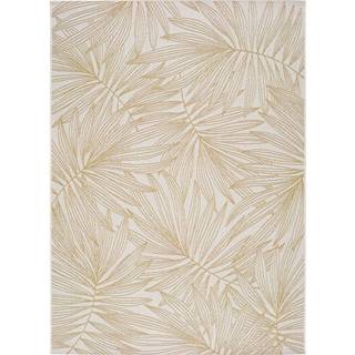 Universal Béžový vonkajší koberec  Hibis Leaf, 135 x 190 cm, značky Universal