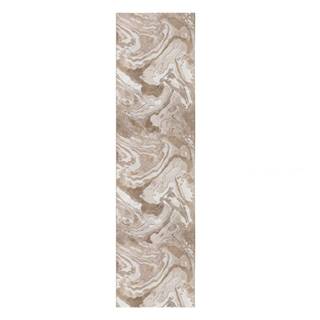 Béžový behúň Flair Rugs Marbled, 80 x 300 cm