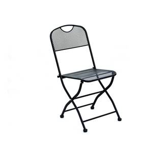 Rojaplast Čierna kovová záhradná stolička - , značky Rojaplast