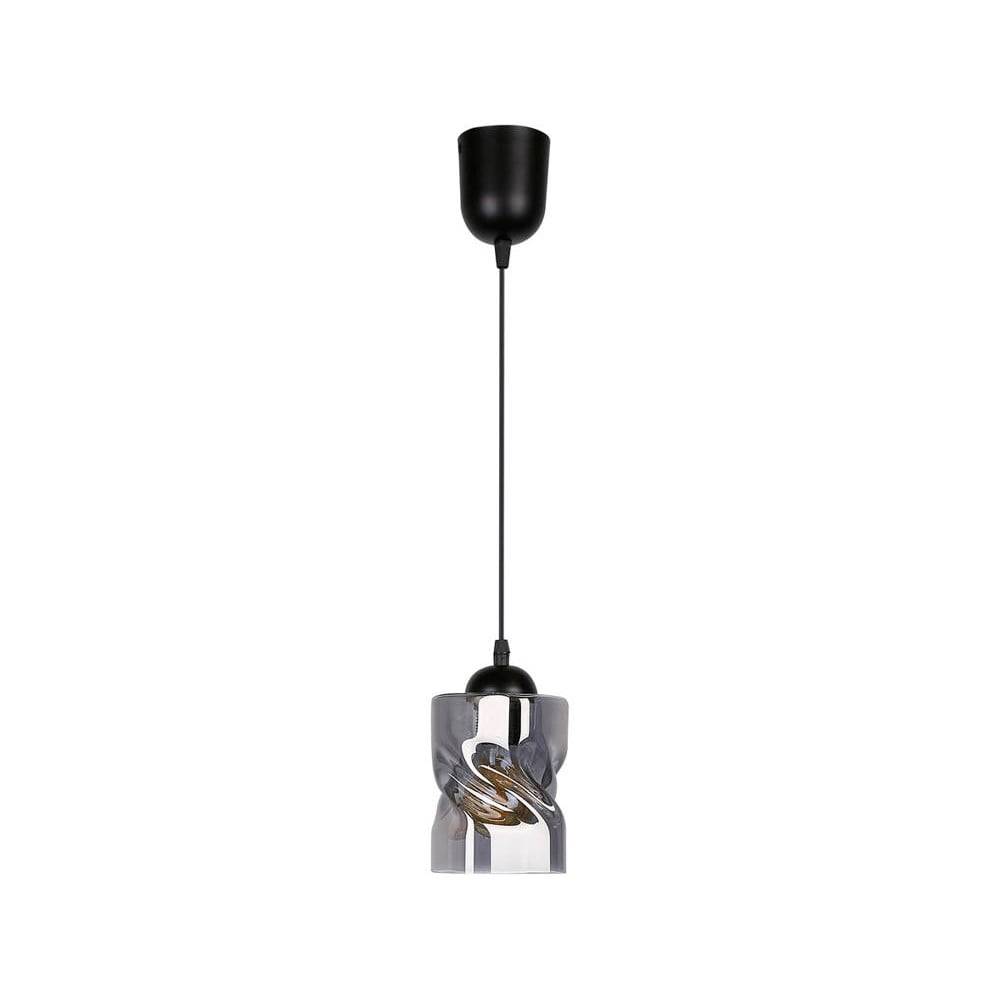 Candellux Lighting Čierne závesné svietidlo so skleneným tienidlom ø 10 cm Felis - , značky Candellux Lighting