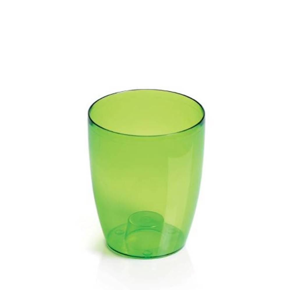 Kinekus Kvetináč transparentný, plastový, priemer 16 cm, COUBI ORCHID, zelený, značky Kinekus