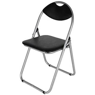 MERKURY MARKET Skladacia stolička Atom Silver čierna, značky MERKURY MARKET