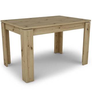 Stôl Capannoli 80x120-160 dub artisan/biela