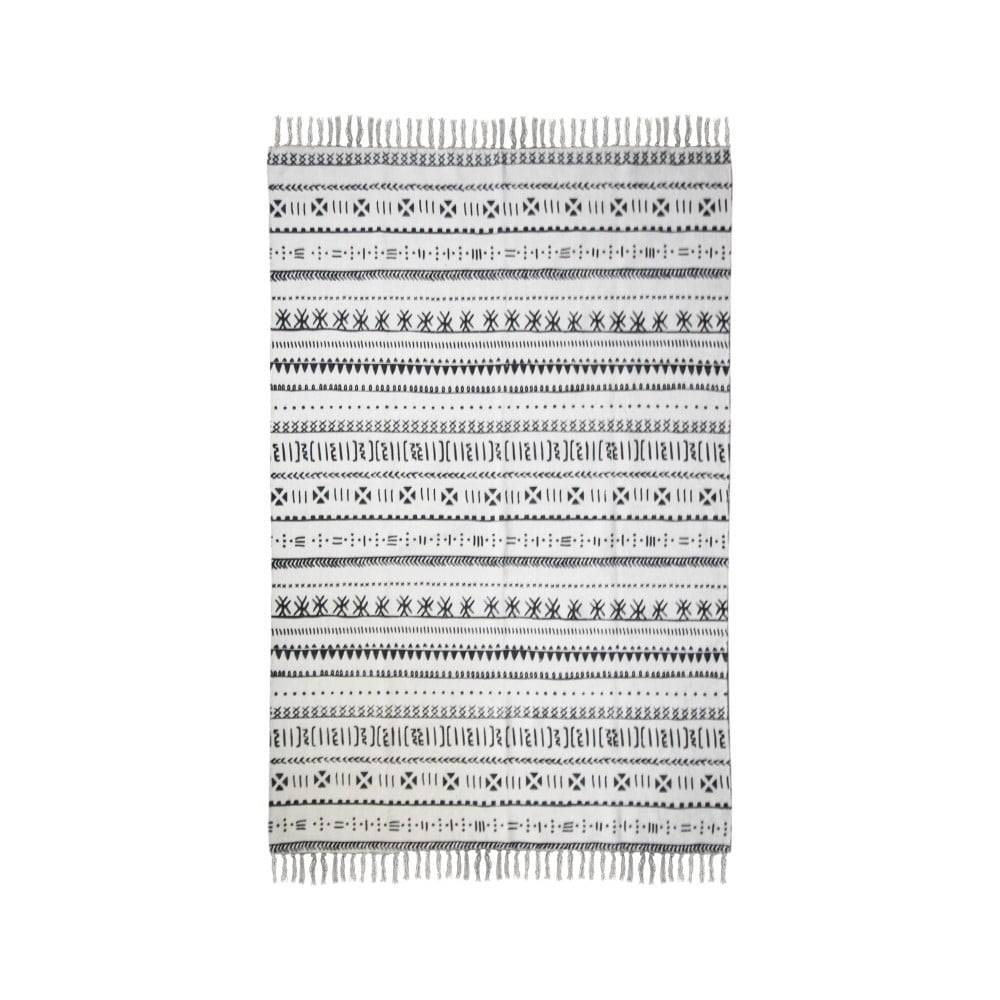 HSM collection Čierno-biely bavlnený koberec  Colorful Living Manio, 120 × 180 cm, značky HSM collection