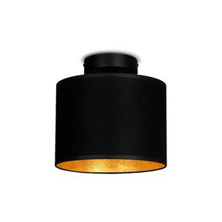 Sotto Luce Čierne stropné svietidlo s detailom v zlatej farbe  Mika XS CP, ⌀ 20 cm, značky Sotto Luce