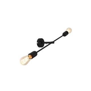 Custom Form Čierna nástenná lampa na 2 žiarovky CustomForm Twigo, šírka 60 cm, značky Custom Form