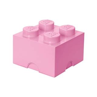 LEGO® Svetloružový úložný box štvorec , značky LEGO®