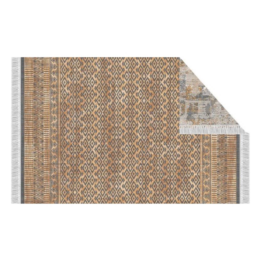Kondela Obojstranný koberec vzor/hnedá 160x230 MADALA, značky Kondela