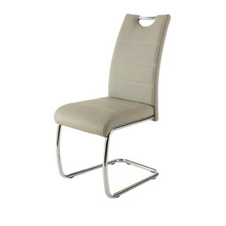 Sconto Jedálenská stolička FLORA S krémová, syntetická koža, značky Sconto